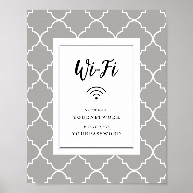 Wifi-Zeichen für QuatreFolie Poster (Vorne)