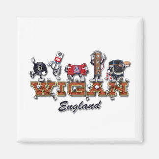 Wigan-Cartoon-Figuren Magnet