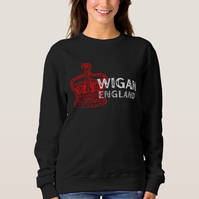 WIGAN England Crown Badge Sweatshirt (Vorderseite)