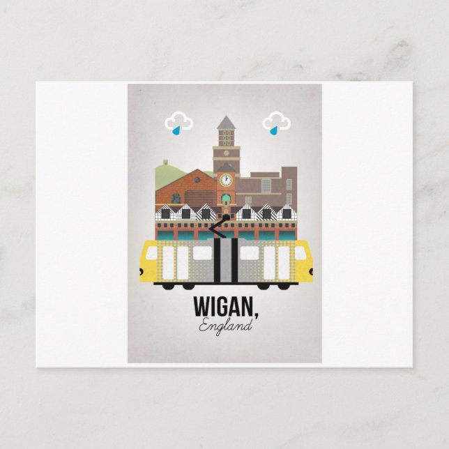 Wigan Postkarte (Vorderseite)