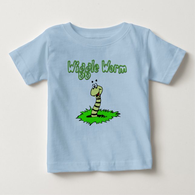 Wiggle-Wurm Baby T-shirt (Vorderseite)