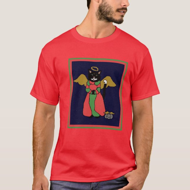 Wigglebottom Katze und MouseAngels T-Shirt (Vorderseite)