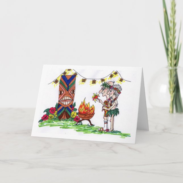 Wigglesworths am luau karte (Vorderseite)