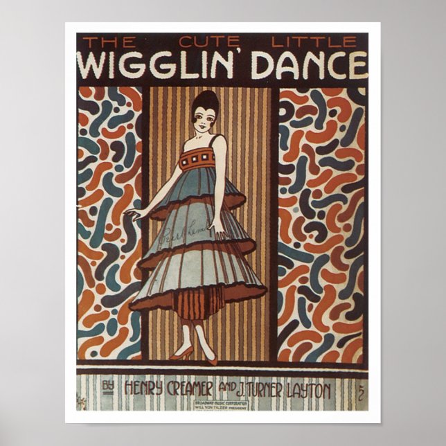 Wigglin' Dance Vintag Songbook Cover Poster (Vorne)