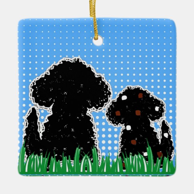 WiggyDogs Keramikornament (Vorderseite)