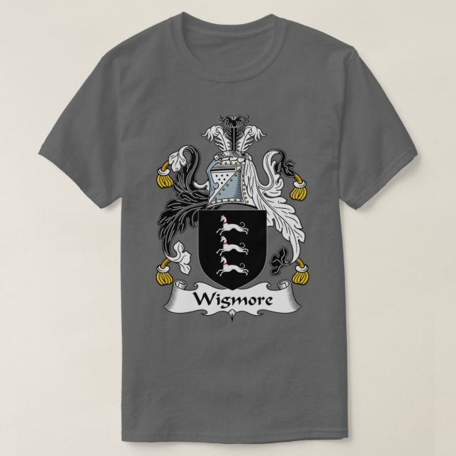 Wigmore Coat of Arms Familienwappen T-Shirt (Design vorne)