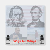 Wigs für Whigs-Logo-Magnet