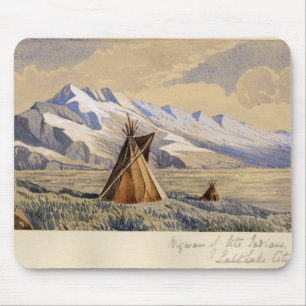 Wigwam der Ute-Indianer, Salt Lake City Mousepad