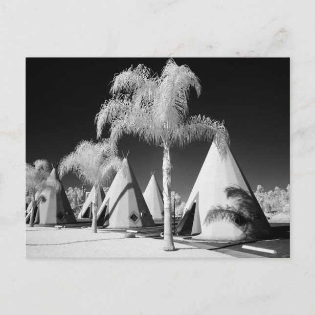 Wigwam Motel, Route 66, Rialto, Kalifornien Postkarte (Vorderseite)