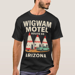 Wigwam Motel Vintage Roadside Americana Retro 70er T-Shirt
