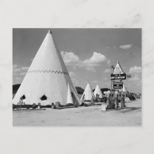 Wigwam Village, Cave City, Kentucky: 1940 Postkarte