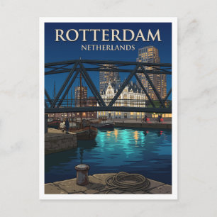 Wijnhaven und Maritimer Distrikt Rotterdam Postkarte