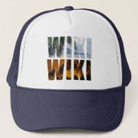 "Wiki-Wiki" Fernlastfahrerkappe mit hawaiischem