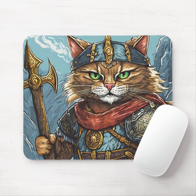 Wiking Katzenmauspad! Mousepad (Mit Mouse)