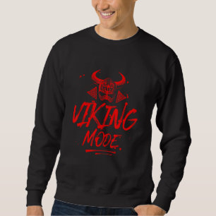 Wiking-Modus Workout Valhalla Odin Motivation Fitn Sweatshirt