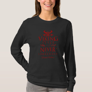Wiking Nie Aufgeben Motivation Valhalla Workout T-Shirt