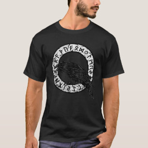 Wiking-Raben-Hexerei-Goth-Mystik-Schwarz-Gotisch W T-Shirt