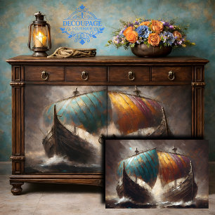 Wiking-Segel prallen Decoupage Seidenpapier