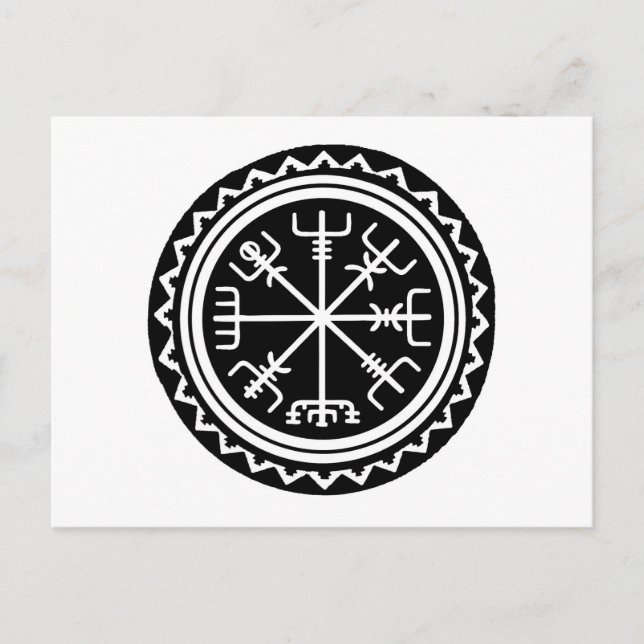 Wiking Vegvisir Kompass Postkarte (Vorderseite)