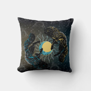Wiking Wölfe Sonne Mond Nordische Mythologie Kisse Kissen
