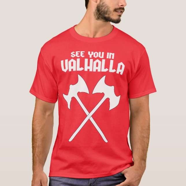 Wiking-Zitat Freund T-Shirt (Vorderseite)