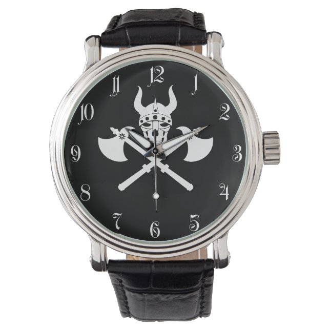Wikingemblem Armbanduhr (Vorderseite)