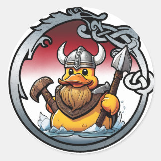 Wikinger-Aufkleber Runder Aufkleber