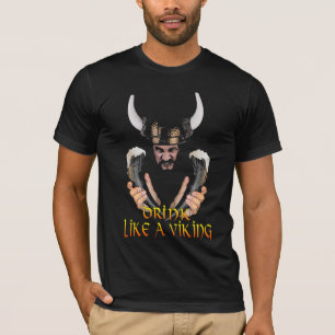 Wikinger-Bier-Trinker-Shirt T-Shirt