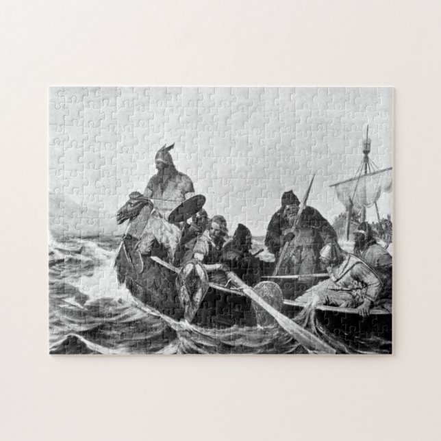 Wikinger, die in Island Illustration (1909, Puzzle (Horizontal)