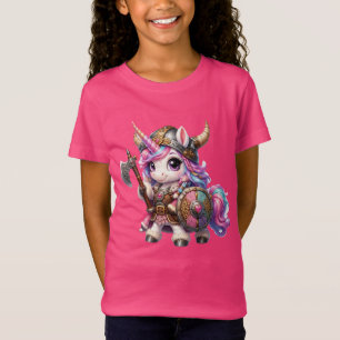 Wikinger-Einhorn-Kriegerin T-Shirt