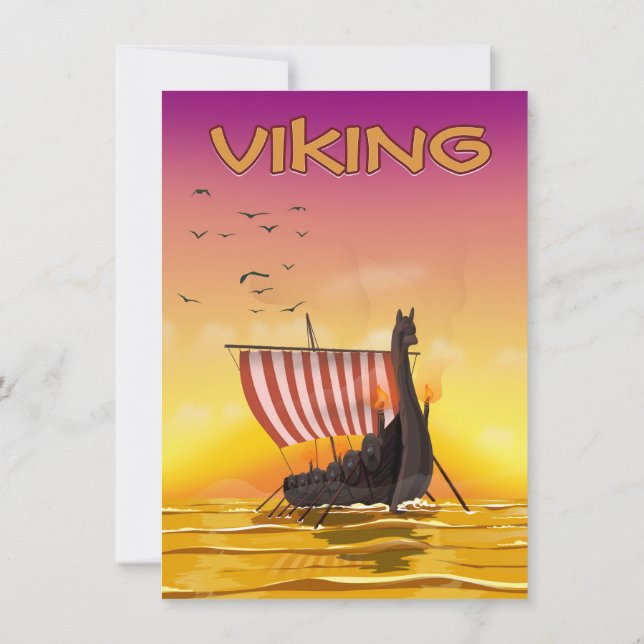 Wikinger Einladung (Rückseite)