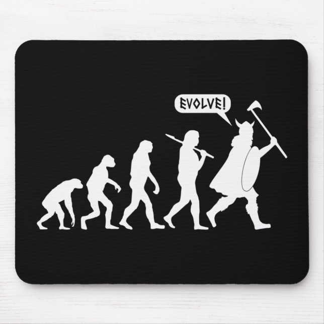 Wikinger-Evolution Mousepad (Vorne)