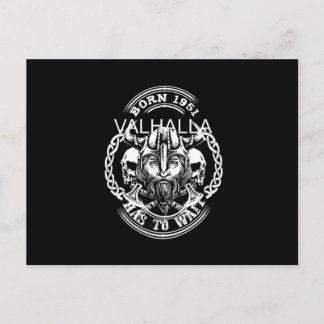 Wikinger Geburtstag 51 "Valhalla muss warten" Postkarte