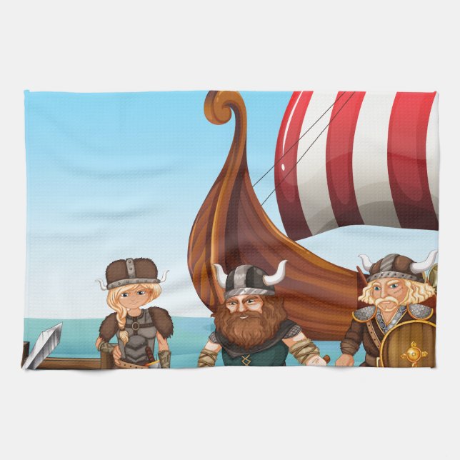 Wikinger Geschirrtuch (Horizontal)