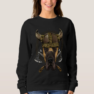 Wikinger Großer Däne Renaissance Nordisch Heide Va Sweatshirt