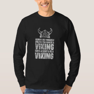 Wikinger-Helm-Hörner Nordisch Nordisch Skandinavis T-Shirt