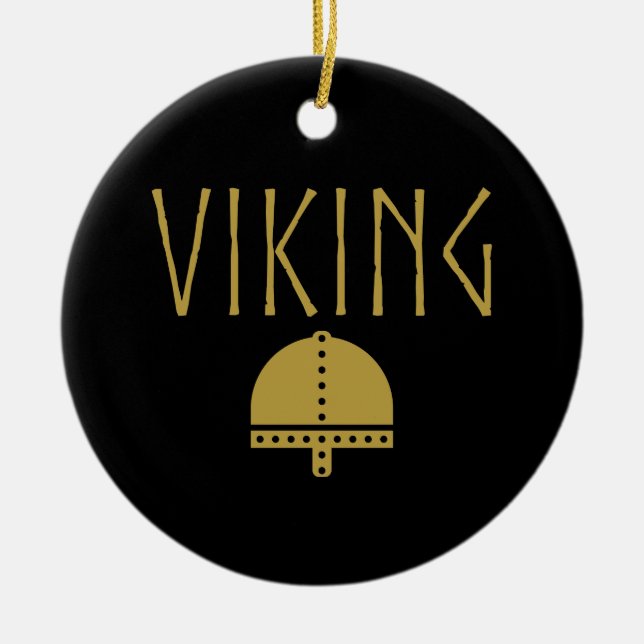 Wikinger-Helmzierrat Keramik Ornament (Vorne)