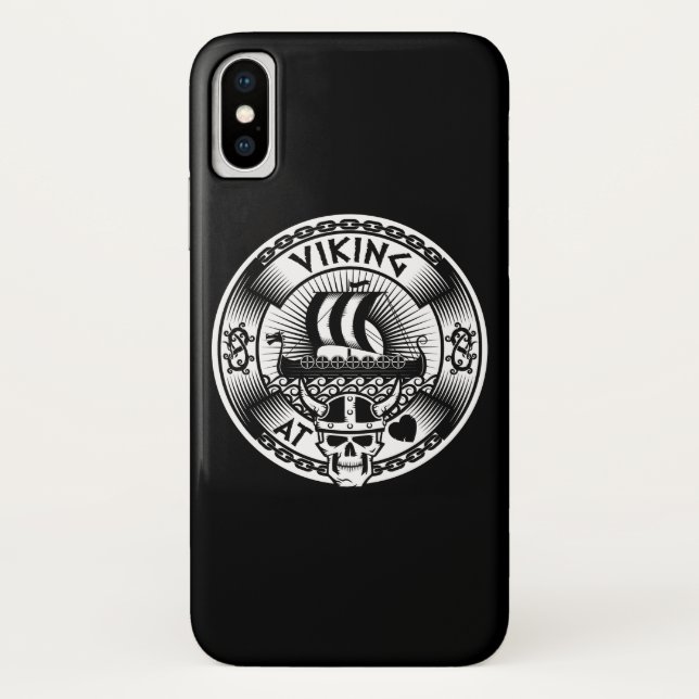Wikinger im Herzen Case-Mate iPhone Hülle (Rückseite)