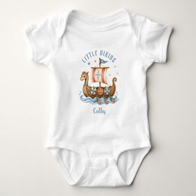 Wikinger im Training Baby Strampler (Vorderseite)