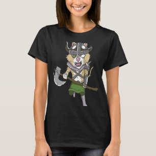 Wikinger-Katze Valhalla Krieger T-Shirt