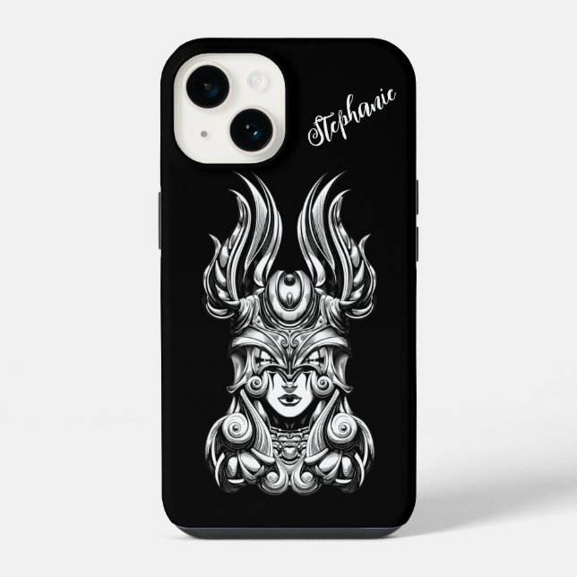 Wikinger-Kriegerprinzessin iPhone Hülle (Rückseite)