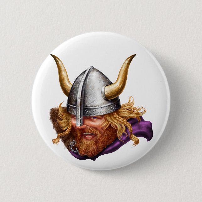 Wikinger, Nordisch, Nordmänner Button (Vorderseite)