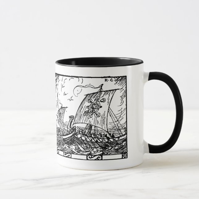 Wikinger-Schiffe Tasse (Rechts)