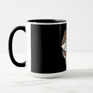 Wikinger Schild - Cartoon-Logo Tasse