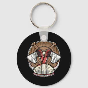 Wikinger Schild - Krieger Logo Schlüsselanhänger