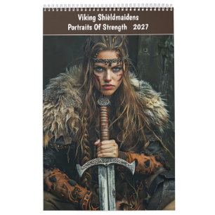 Wikinger-Schildmädchen – Porträts der Stärke Kalender