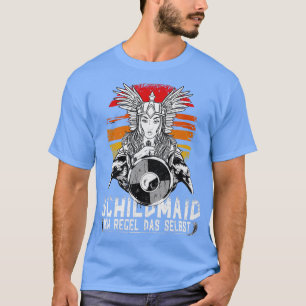 Wikinger-Schildmaid Vintage-Rabe T-Shirt