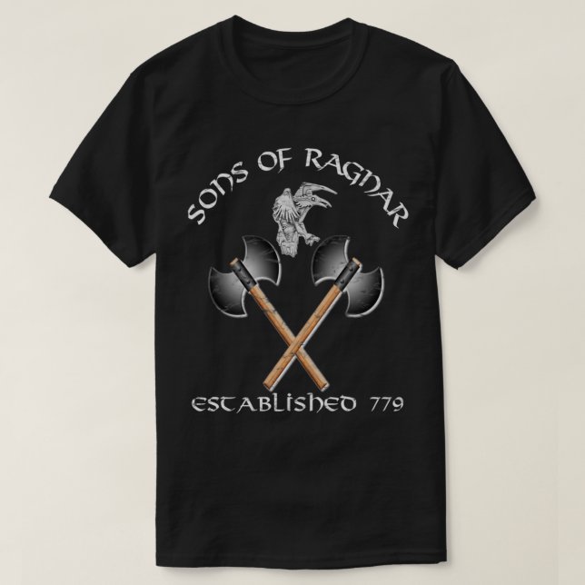 Wikinger Söhne von Ragnar T-Shirt (Design vorne)