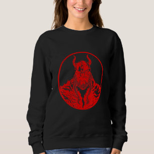 Wikinger-Symbol Odin Krieger Workout Mythologie Wa Sweatshirt