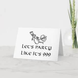 Wikinger Trinkhorn Geburtstag Karte